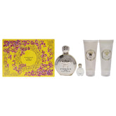 Versace Versace Eros 3.4oz EDP Spray, 3.4oz Body Lotion, 3.4oz Bath and Shower Gel, 5ml EDP Rollerball Mini Women 4 Pc Gift Set